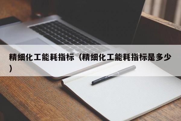精细化工能耗指标（精细化工能耗指标是多少）